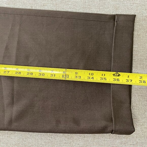 Haggar CLASSIC FIT Dress Pants Men 40 x 31 High Rise Brown Pleated Office - Picture 13 of 14